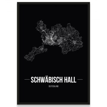 Stadtposter Schwäbisch Hall Rahmen