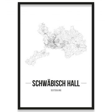 Stadtposter Schwäbisch Hall Bilderrahmen