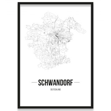 Stadtposter Schwandorf Bilderrahmen