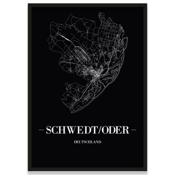 Poster Schwedt-Oder Rahmen