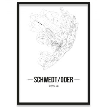 Stadtposter Schwedt-Oder Rahmen