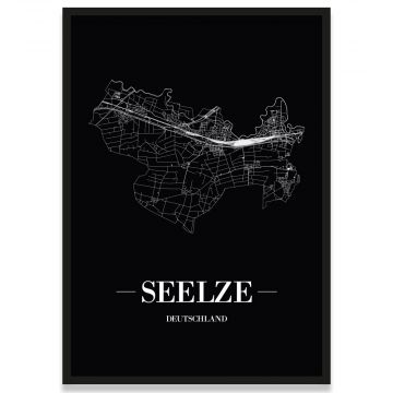 Stadtposter Seelze mit Rahmen