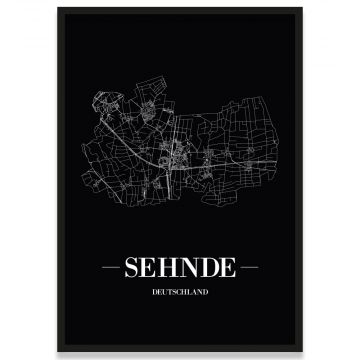 Sehnde Poster mit Rahmen