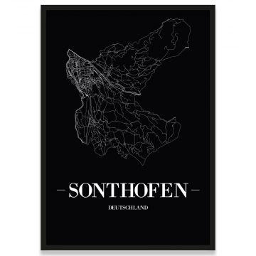 Stadtposter Sonthofen Rahmen