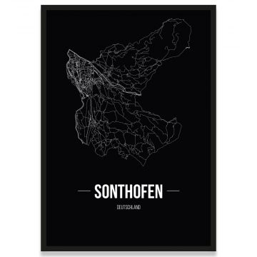 Stadtposter Sonthofen Stadtplan