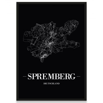 Poster Spremberg mit Rahmen