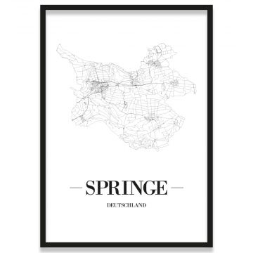 Stadtposter Springe Rahmen