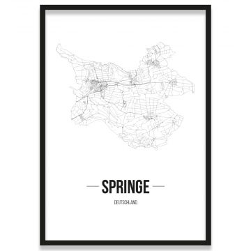 Stadtposter Springe Bilderrahmen