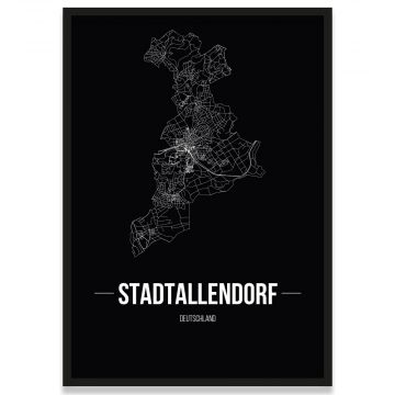 Stadtposter Stadtallendorf Straßennetz