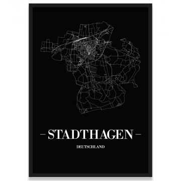Stadtposter Stadthagen Stadtplan