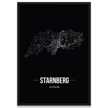 Stadtposter Starnberg Stadtplan