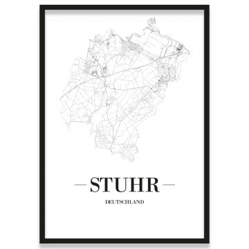 Stadtposter Stuhr Rahmen