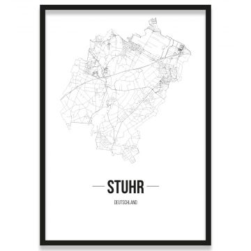 Stadtposter Stuhr Bilderrahmen 