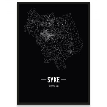 Stutensee Stadtposter Stadtplan