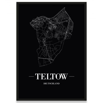 Stadtposter Teltow mit Rahmen