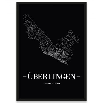 Poster Überlingen mit Rahmen