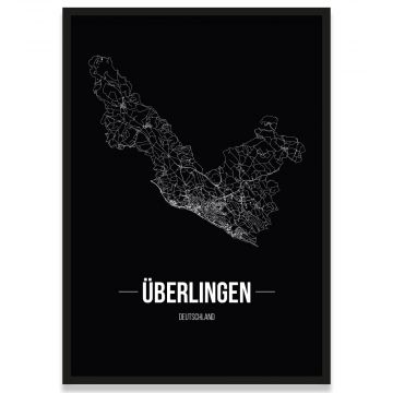 Poster Überlingen mit Stadtplan