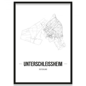 Unterschleißheim Poster mit Bilderrahmen