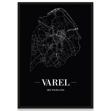 Varel Stadtposter mit Rahmen