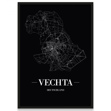 Vechta Poster mit Rahmen