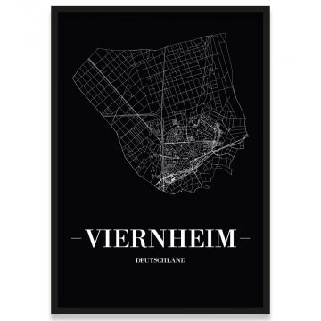 Stadtposter Viernheim Rahmen