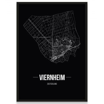 Stadtposter Viernheim Stadtplan