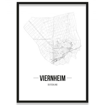 Stadtposter Viernheim Rahmen