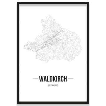 Waldkirch Poster mit Bilderrahmen