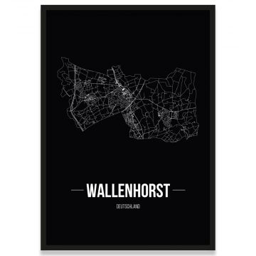 Wallenhorst Stadtplan Poster