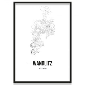 Stadtposter Wandlitz Bilderrahmen