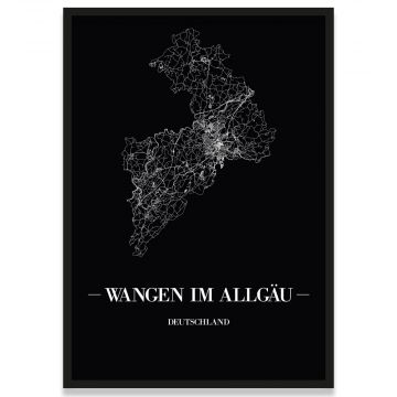 Stadtposter Wangen im Allgäu Rahmen