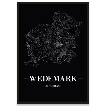 Stadtposter Wedemark Straßenplan