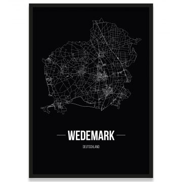 Stadtposter Wedemark Bilderrahmen