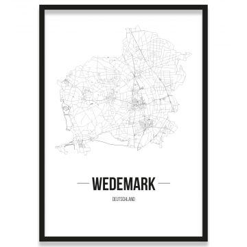 Stadtposter Wedemark Bilderrahmen
