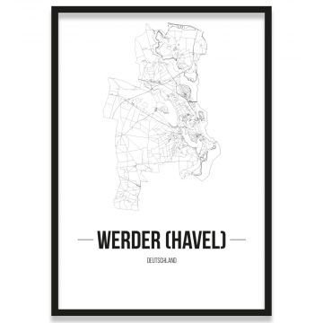 Stadtposter Werder (Havel) Rahmen