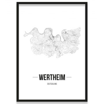 Stadtposter Wertheim Rahmen