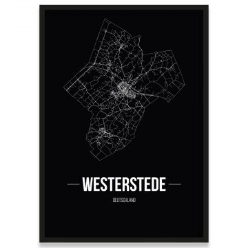 Stadtposter Westerstede Straßenplan