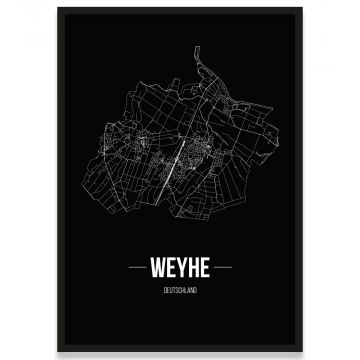 Stadtposter Weyhe Stadtplan