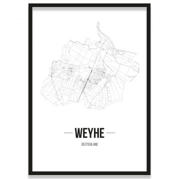Stadtposter Weyhe Bilderrahmen
