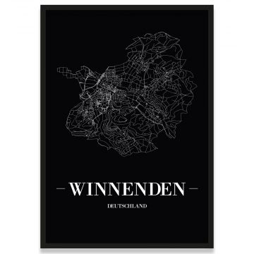 Poster Winnenden mit Rahmen