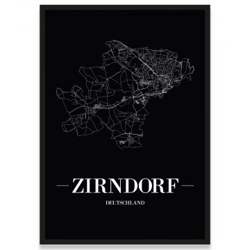 Stadtposter Zirndorf Stadtplan