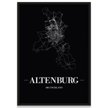 Stadtposter Altenburg - black