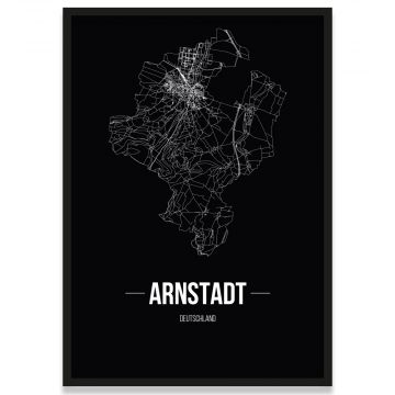 Stadtposter Arnstadt - black