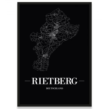 Stadtposter Rietberg - black