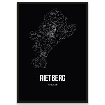 Stadtposter Rietberg - black