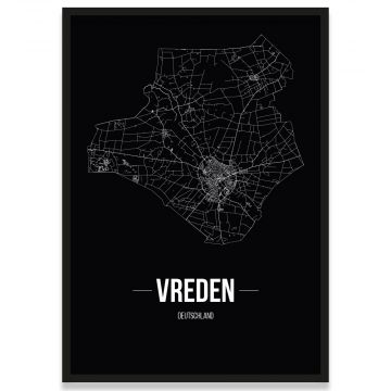 Stadtposter Vreden - black