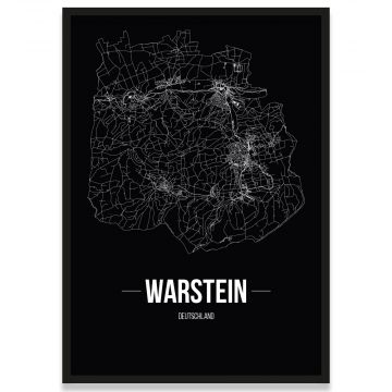 Stadtposter Warstein - black
