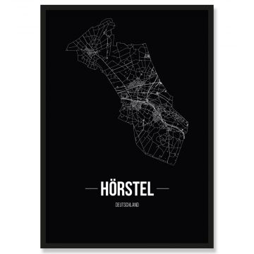 Stadtposter Hörstel Black