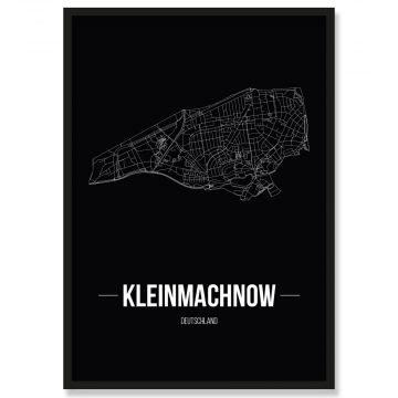 Stadtposter Kleinmachnow Black