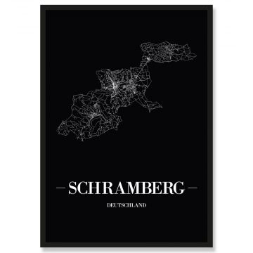 Stadtposter Schramberg Black